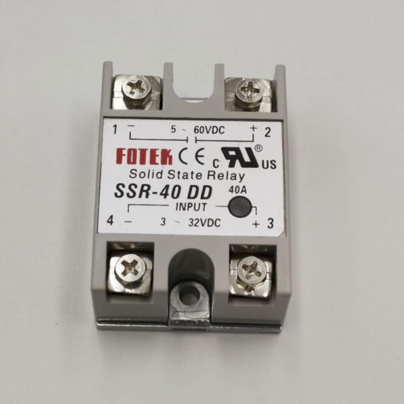 

SSR-40DD input 3-32VDC output 5-60VDC FOTEK solid state relay ssr40dd