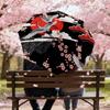 1pc Japanese Cranes Automatic Folding Umbrella, Heavy Duty 8 Rib Iron Frame,  Suitable for Travel, Daily Use, Birthday, Decor Gift m0104014
