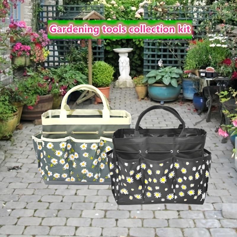 Large Capacity Portable Handheld Tool Bag - Creative Print Storage Bag for Family Storage and Gardening Tool Organization