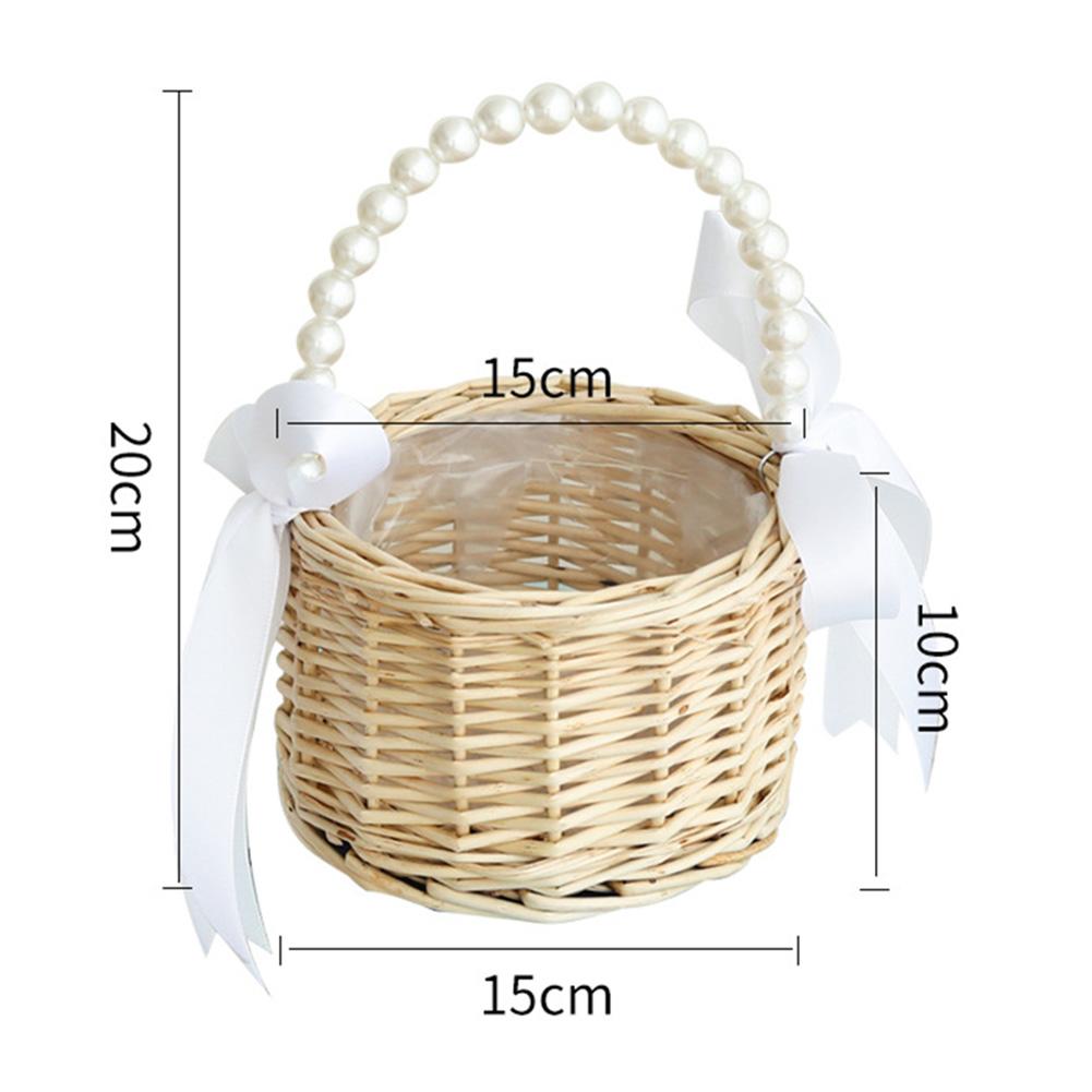 Charming Accent Wedding Basket Willow Basket Woven Flower Basket