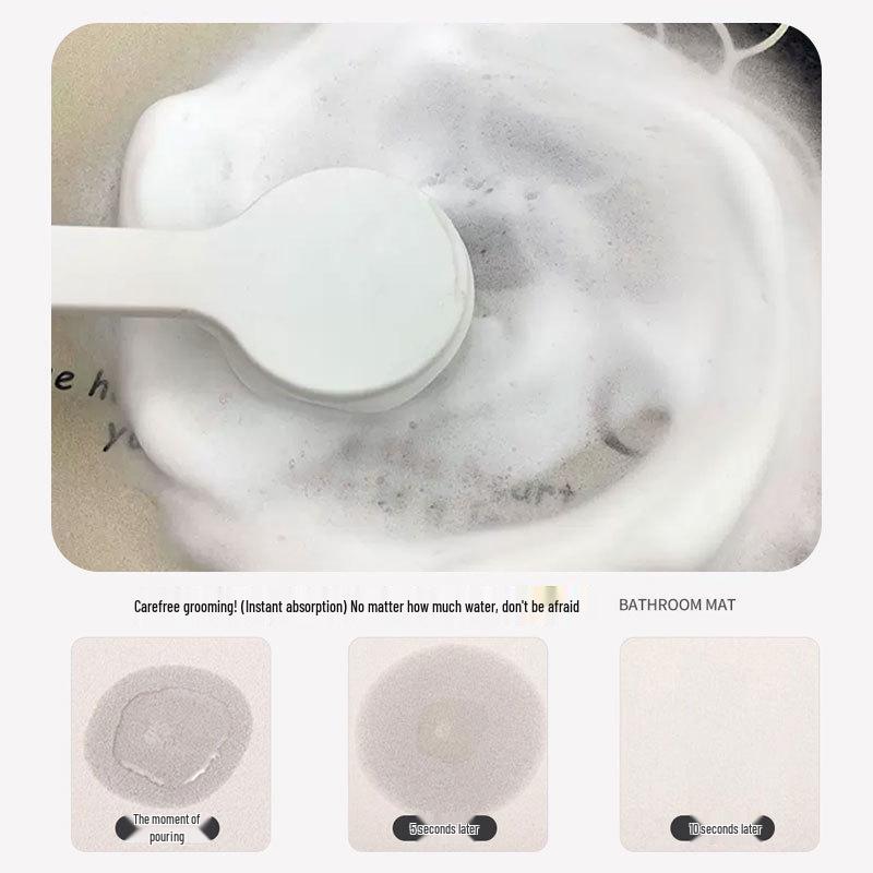 Diatomaceous Earth Bathroom Anti-Slip Absorbent Floor Mat