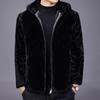 Popular Imitation Mink Fur Men's Coat with Plush and Thickened Winter Warmth for Middle-aged and Young People Casual Men's Fur Coat