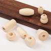 100Pcs Oval Natural Wooden Loose Spacer Beads For Diy Handmade Bracelet Necklace Jewelry Making Accessories Materials
