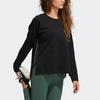 adidas Wangcai Patchwork Yoga Crewneck Sweatshirt Women’s Black GP4688