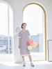 I Holic Cashmere Striped Maxi Round Dress