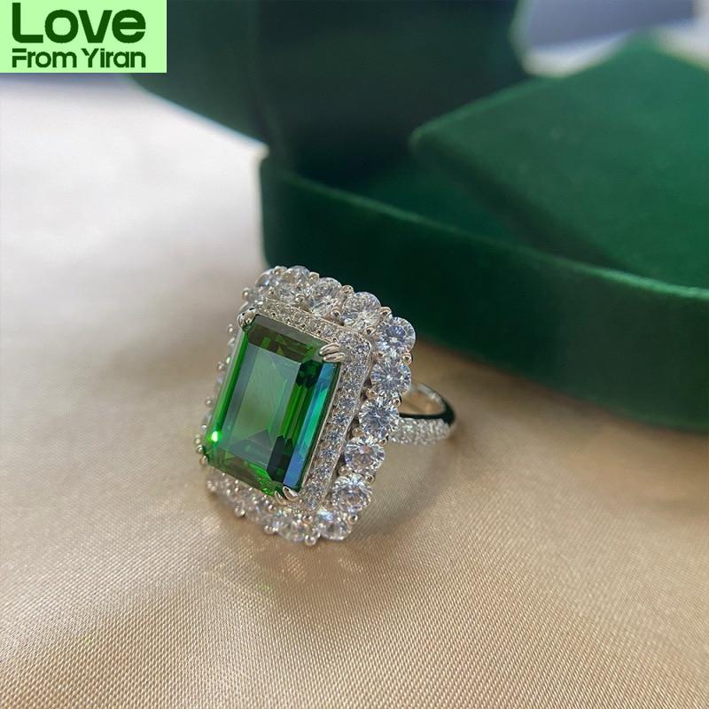 High End S Color Diamond Rings Nuptial Bridal Women Engagement Aaaaa +Zircon Finger Ring Jewelry Present Present Ladies RingLuxury