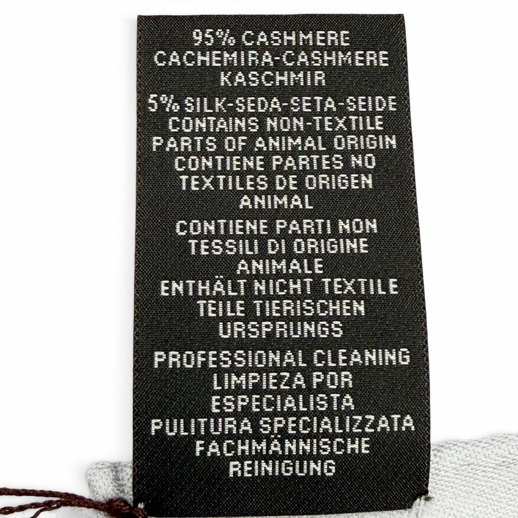 Pristine HERMES scarf Carre 115 Sangle Logo leather tag cashmere Women Used