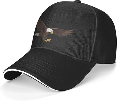 Eagle Baseball Cap Trucker Hat Sun Caps Outdoor Sports Hats Running for Teenager Men Women Unisex Black White Snapback Hat