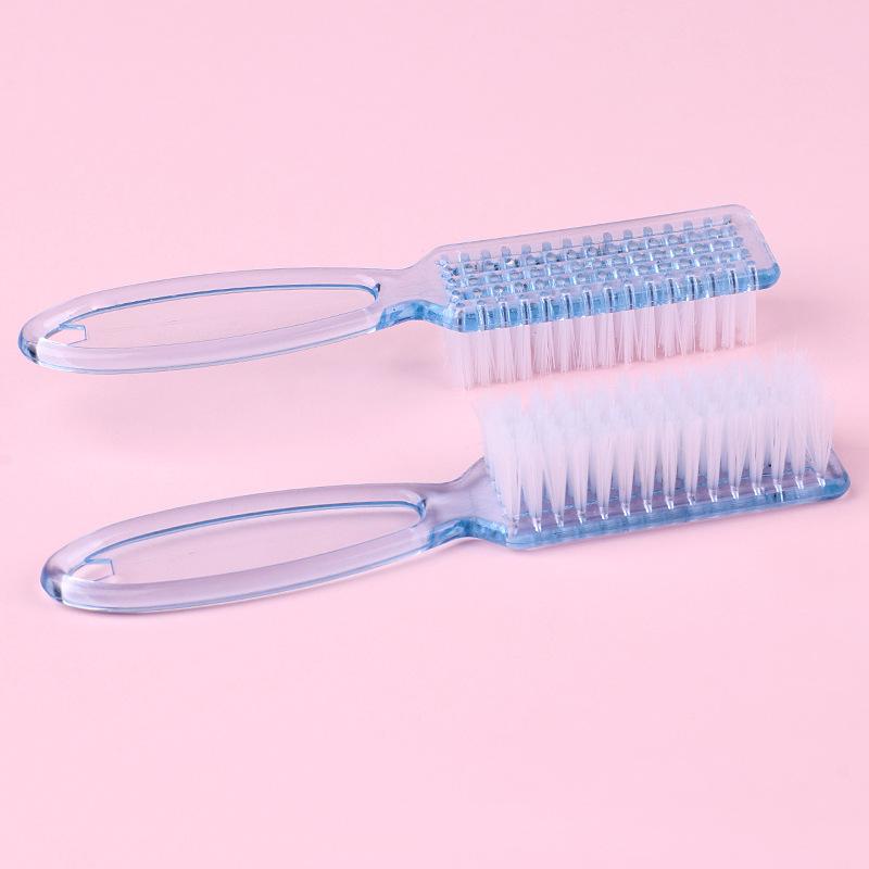 1 pièce Brossettes de Nettoyage pour Nail Art, Manche Long & Brosse à Ongles Multifonctionnelle bleu