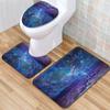 Star Bathroom Floor Mat Toilet Three-Piece Set