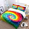 Rainbow spiral tie-dye. Bedding sets Duvet cover sets Duvet covers Pillowcases(1 * Duvet Cover 2 * Pillowcases without duvet insert)