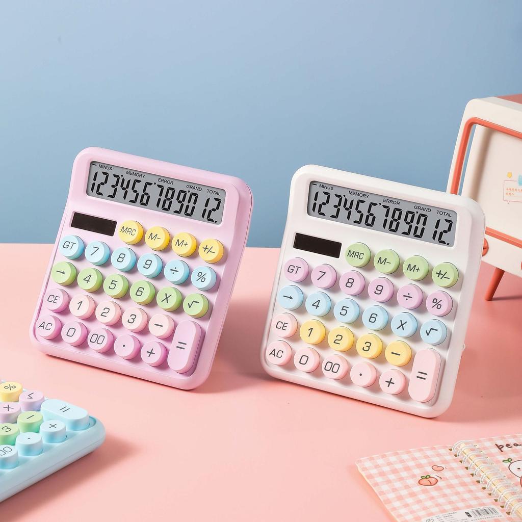 Dopamine Candy Colored Desktop Calculator, High Beauty, Office, School, Student Stationery, Cute, Kawaii