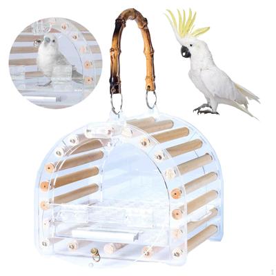 Bird Carrier Parrot Hamster Travel Cage Easy To Clean with Handle Parakeet Cockatiel for Small