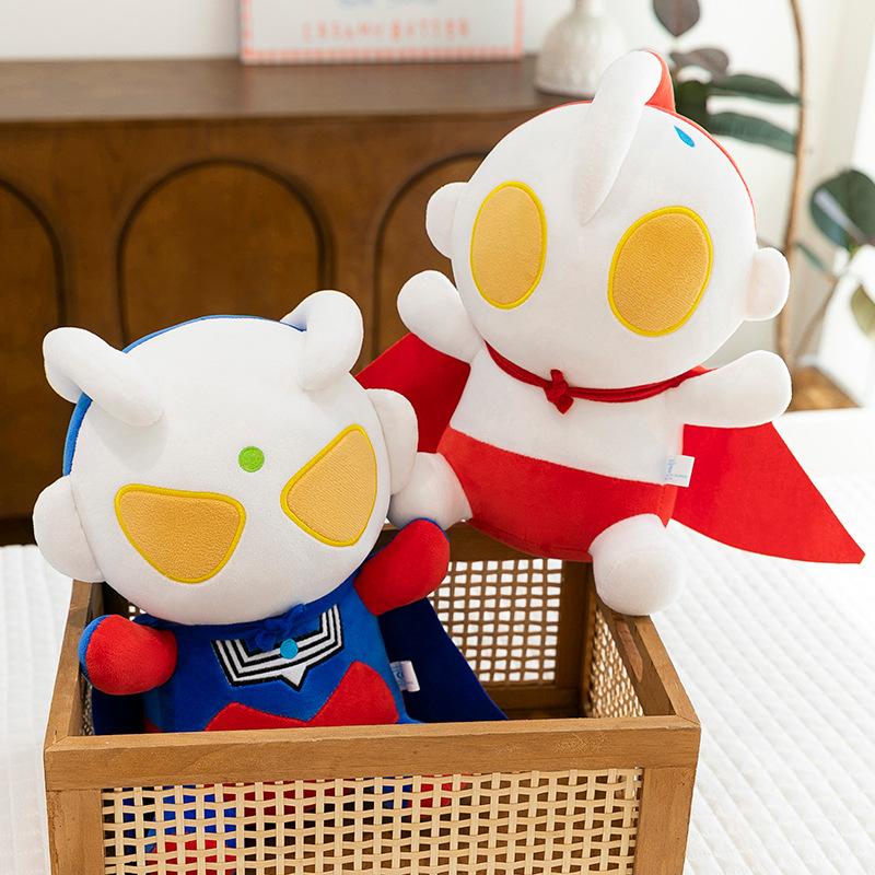 Cute Plush Ultraman Toy Adorable Cartoon Boys Kids Bedtime Pal Birthday Gift