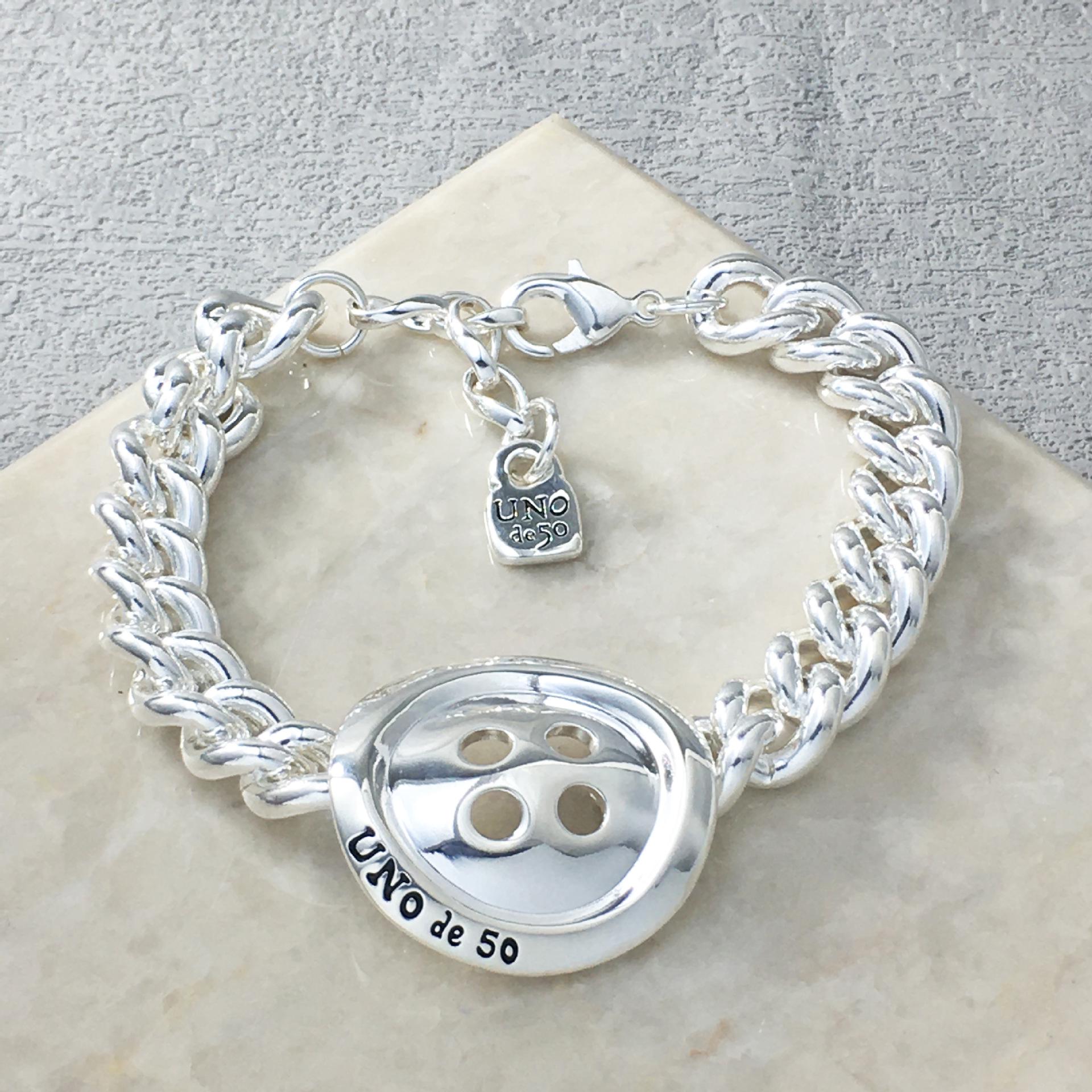 Spain UNOde50 Button Chain Bracelet - European  American Niche Jewelry Design Unisex
