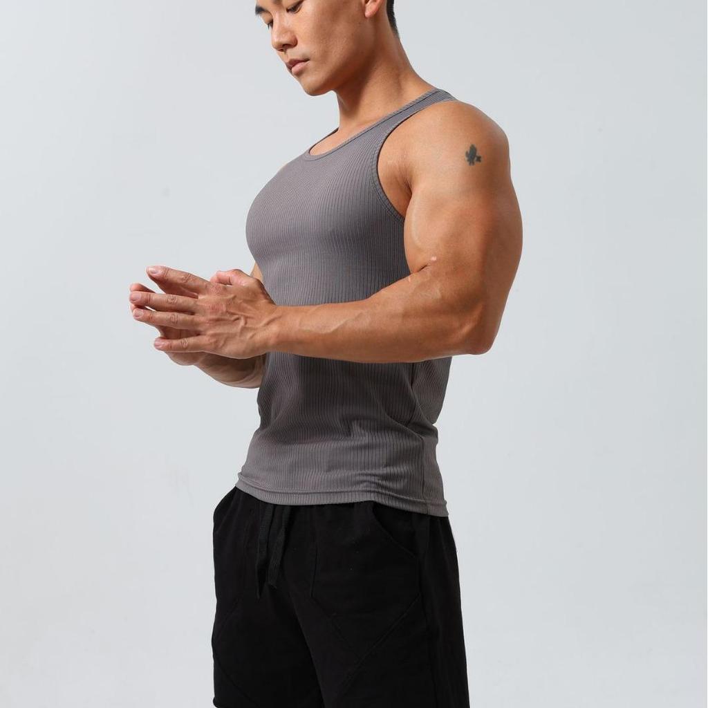 Men's Quick-Dry Tight Sports Tank Top for Fitness & Training