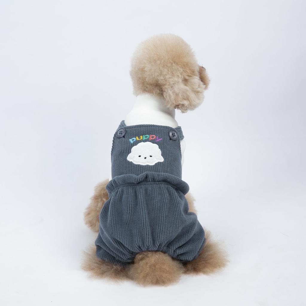 Pet Dog Clothes Cute Bear Overalls Thickened Autumn and Winter Four-legged Clothes Puppy Teddy Costume Dog Costumes