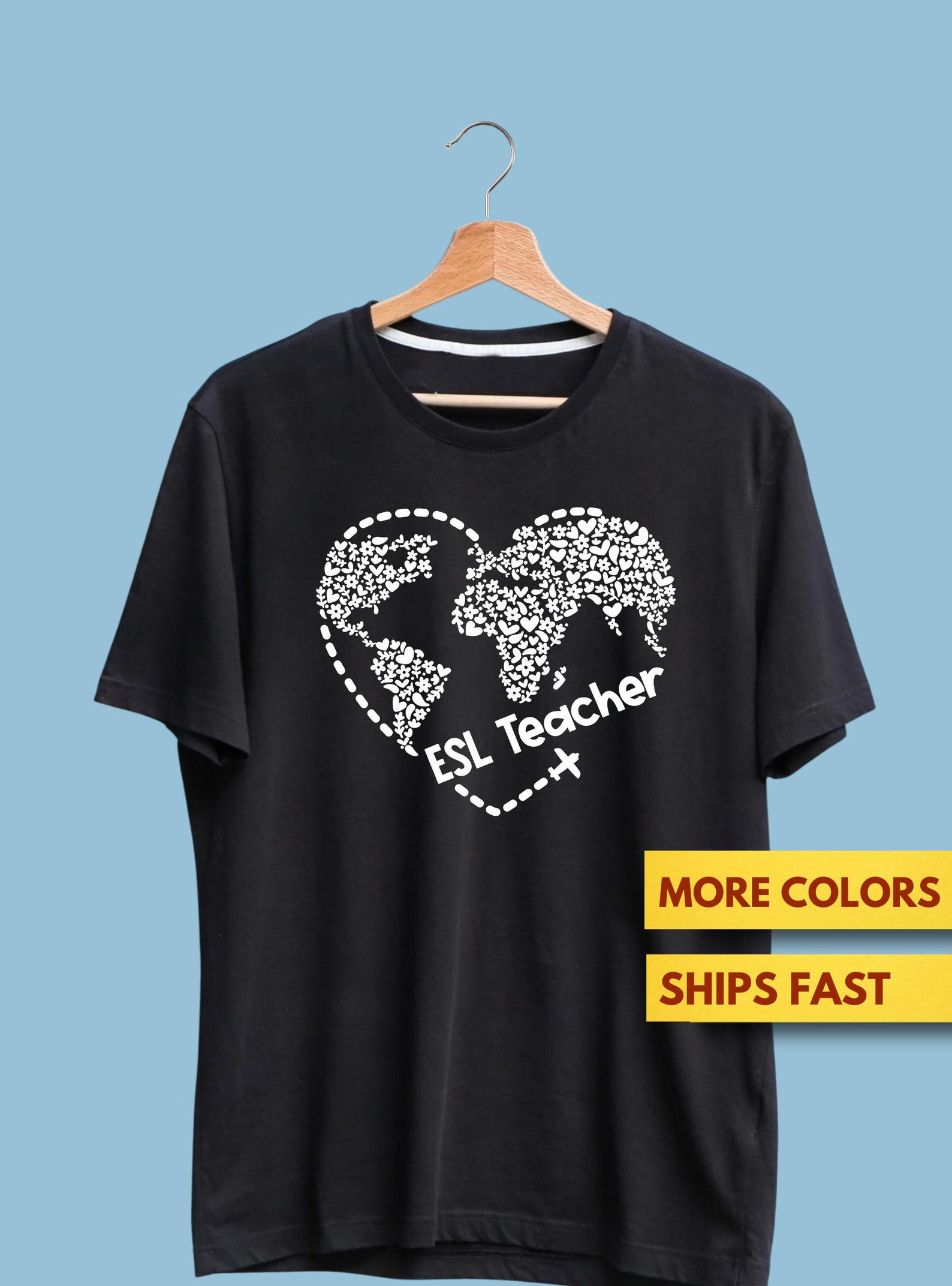 ESL Teacher Shirt, English Second Language Shirt, ESL Teacher Gift, ESOL Teacher Shirt, Bilingual Teacher Premium Ultra Soft Tee L