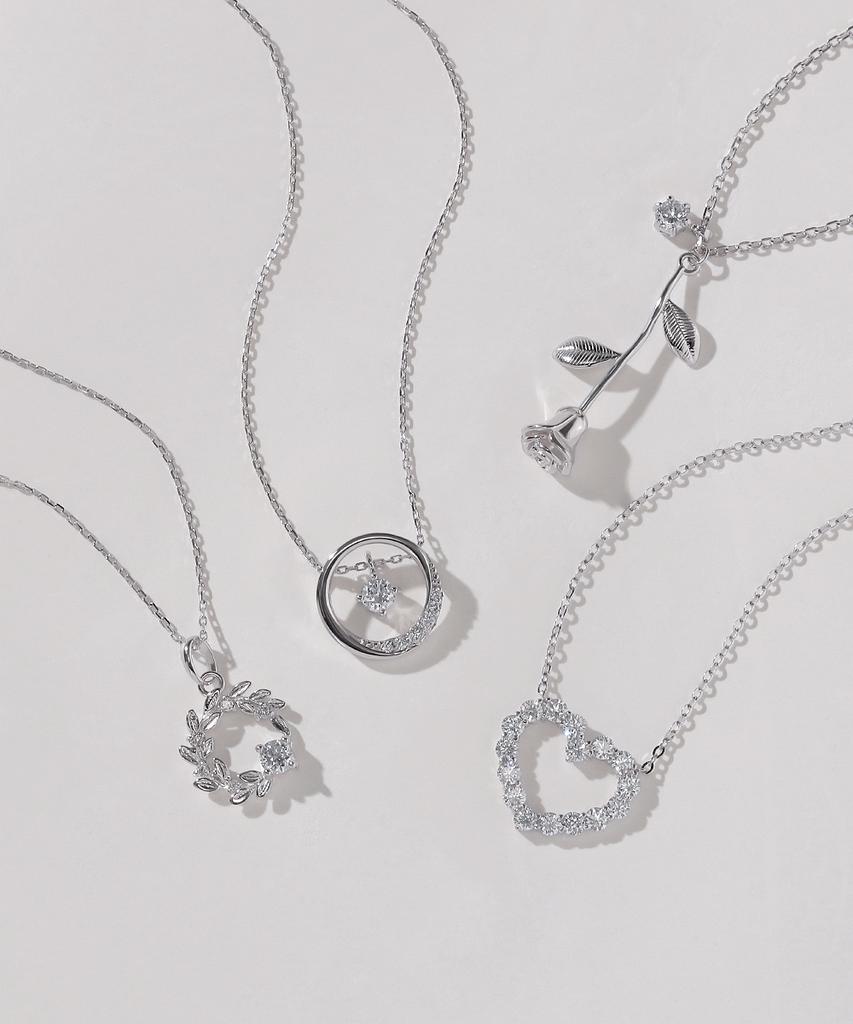 Mcel 18K Selina 0.1 Carat Lab Diamond Necklace