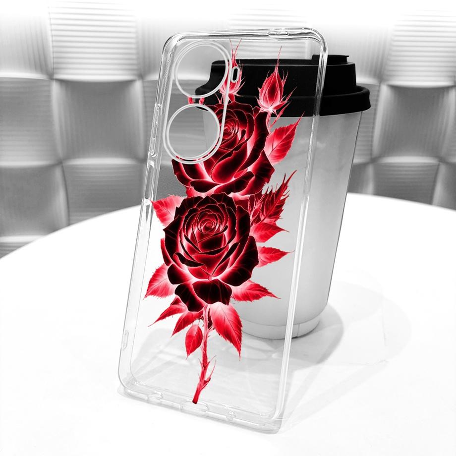 Für Huawei Nova 11i 11 Pro Nova 12 SE 11 SE Handyhülle Klar Weicher TPU Stoßfänger Abdeckung Cooles Cartoon Luxus Schmetterling Blume Funda