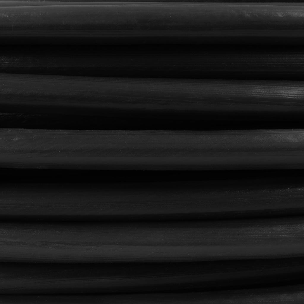 20m DRAHTSEIL in PVC 5/8mm SCHWARZ verzinkt Stahlseil Seil Draht Stahl