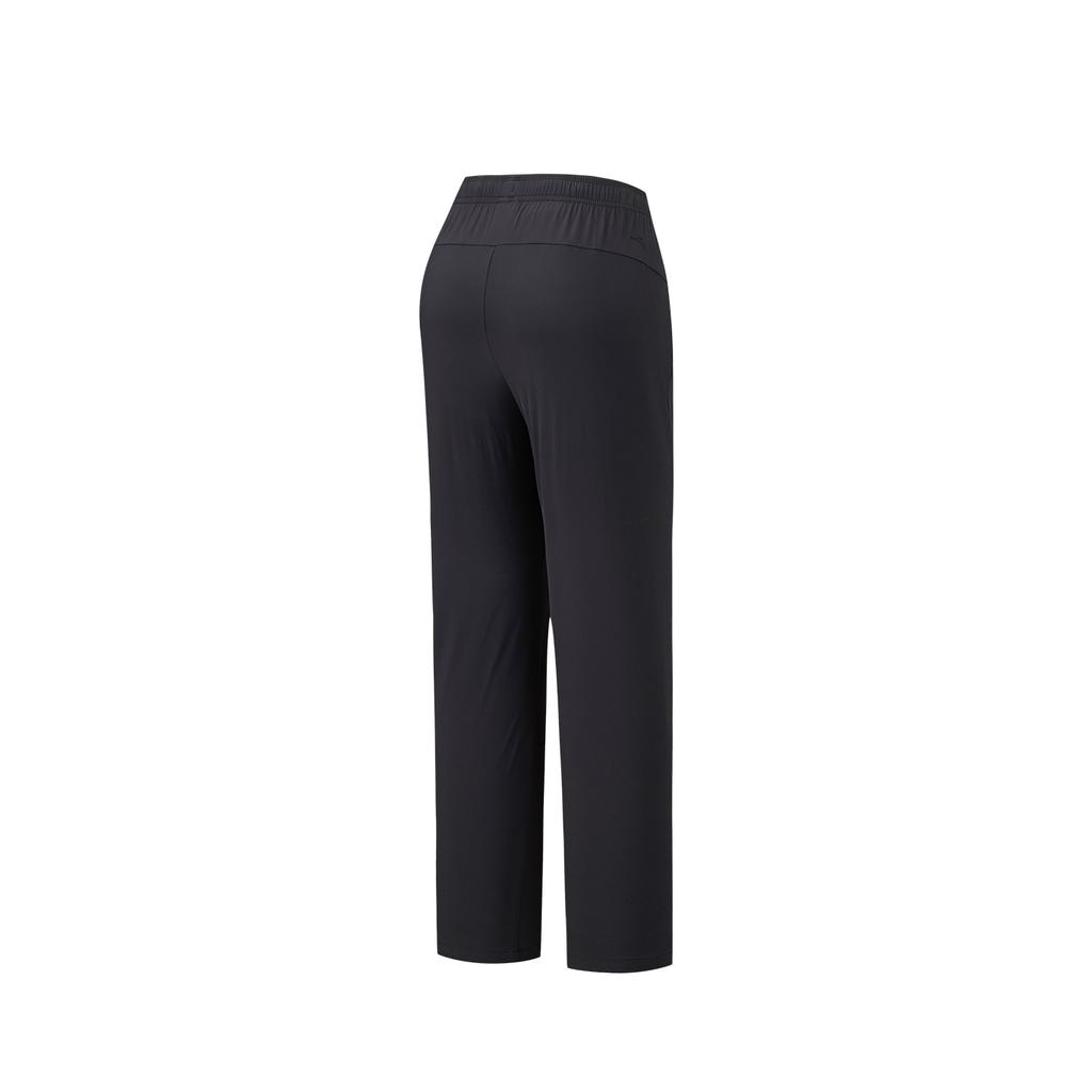 Anta Training Series Straight Leg Womens Woven Sports Long Pants Summer 2026 Casual Pants Women bottoms Basic-Black 162627502-1