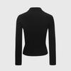 LIKK Simple Collared Ribbed Knit T-Shirt (Black)_L3C1-Nt11K