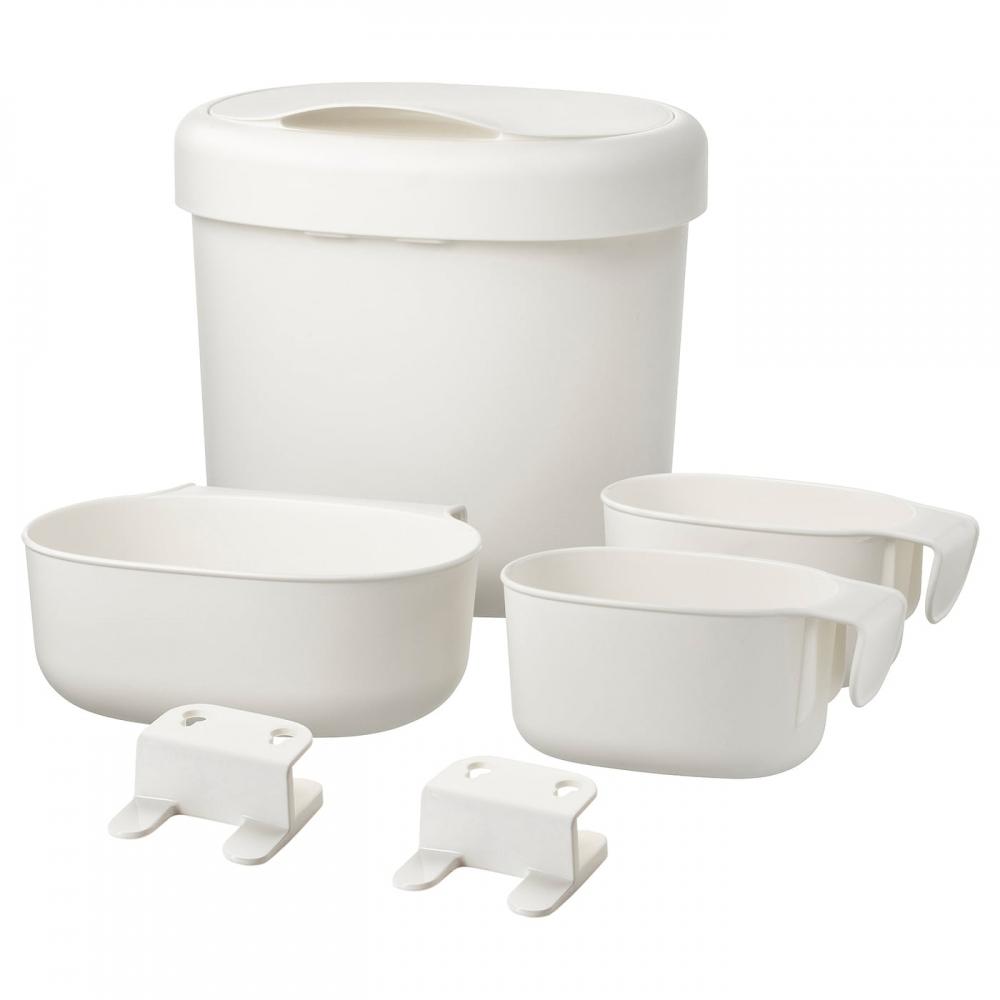 

ИКЕА НСКЛИГ, пеленальный столик, 4 шт., белый