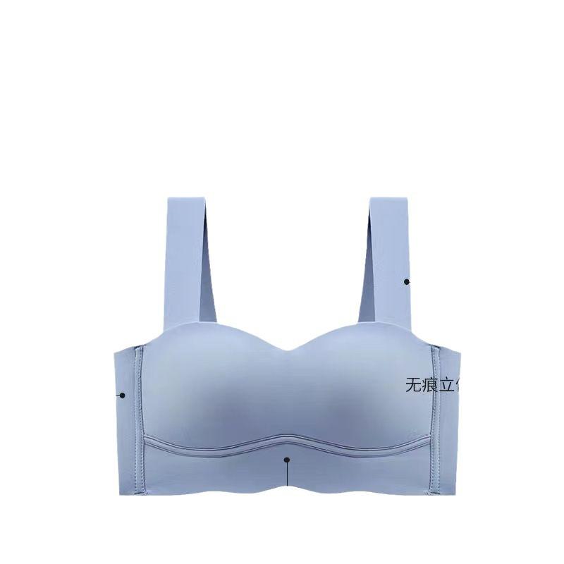 Tube top type seamless sports underwear women's vest, thin small breasts gathered, large breasts show small, no steel ring bra