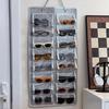 1 Stück Wandmontierter Brillenorganizer mit 16 Filzfächern - Staubdicht, Multifunktionaler Hängeorganizer für Zuhause/Büro