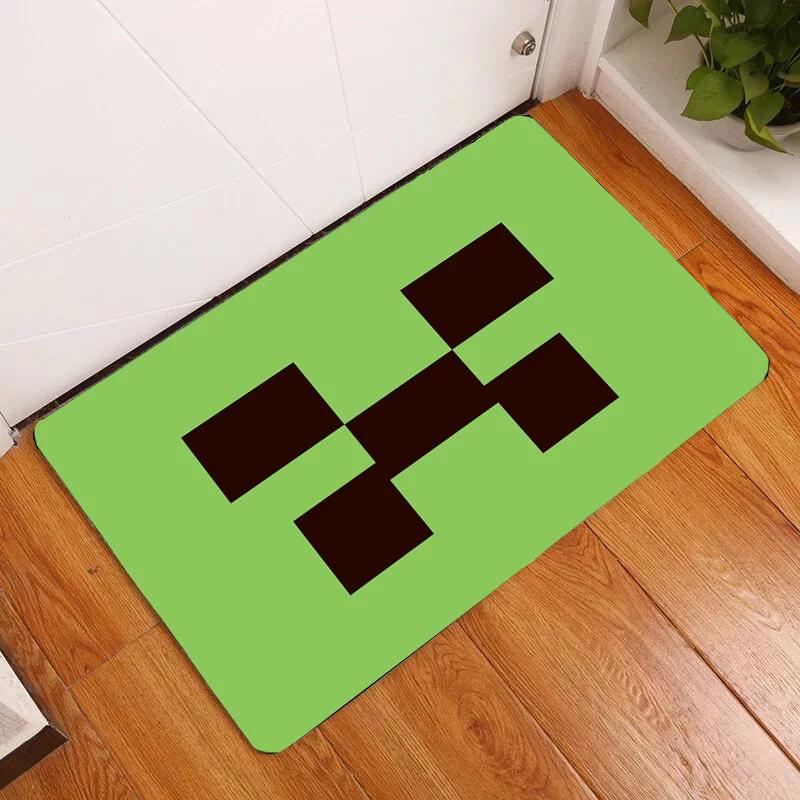 Hot Game Cartoon Pixels Floor Mats Bedroom Entry Doormat Living Rooms Front Door Carpet Antislip E-sports Room Mat Welcome Rug