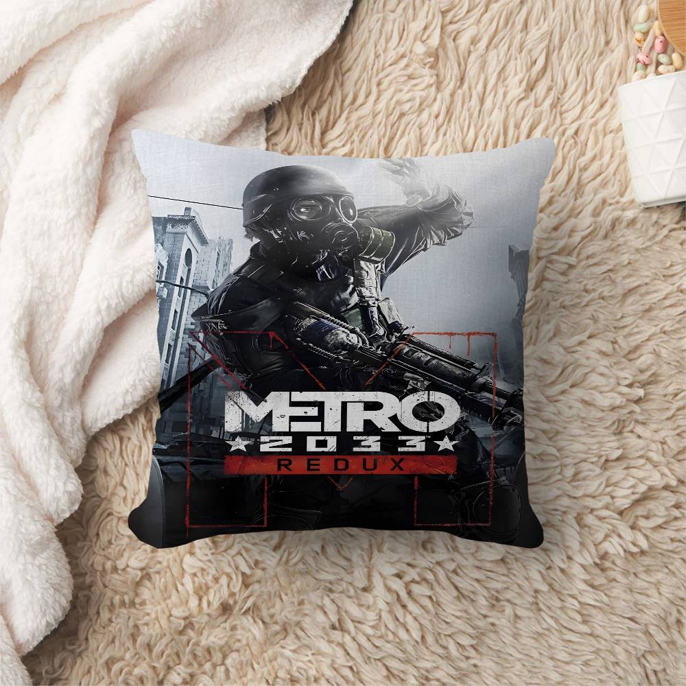MMetro Anime Video Game Cushion Cover Pillowcase Upholstery Sofa Throw Pillow Home Decor Pillowcas