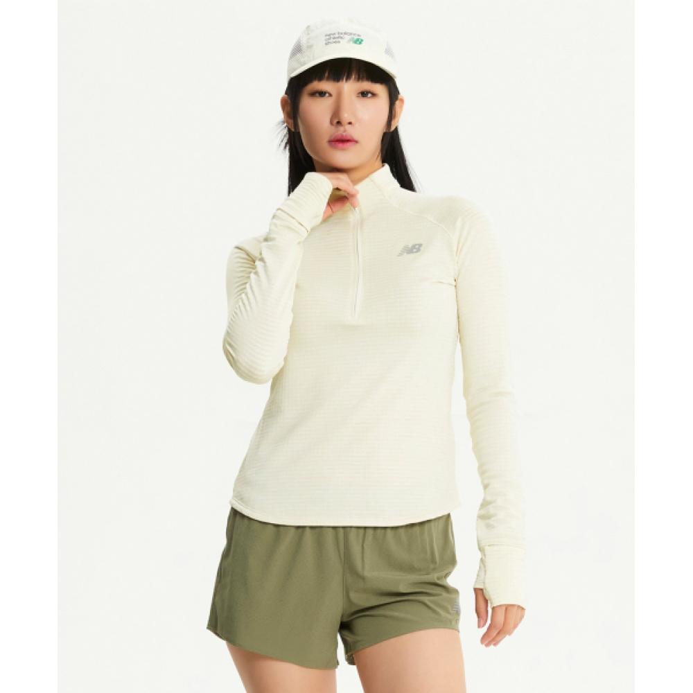 

New Balance Nbnde4p142 Женские Heat Grid Half Zip Up Ivory (39)IVORY/L(095)