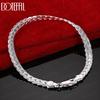 925 Sterling Silver 6mm Side Chain 18/19/20cm Bracelet Wedding Jewelry