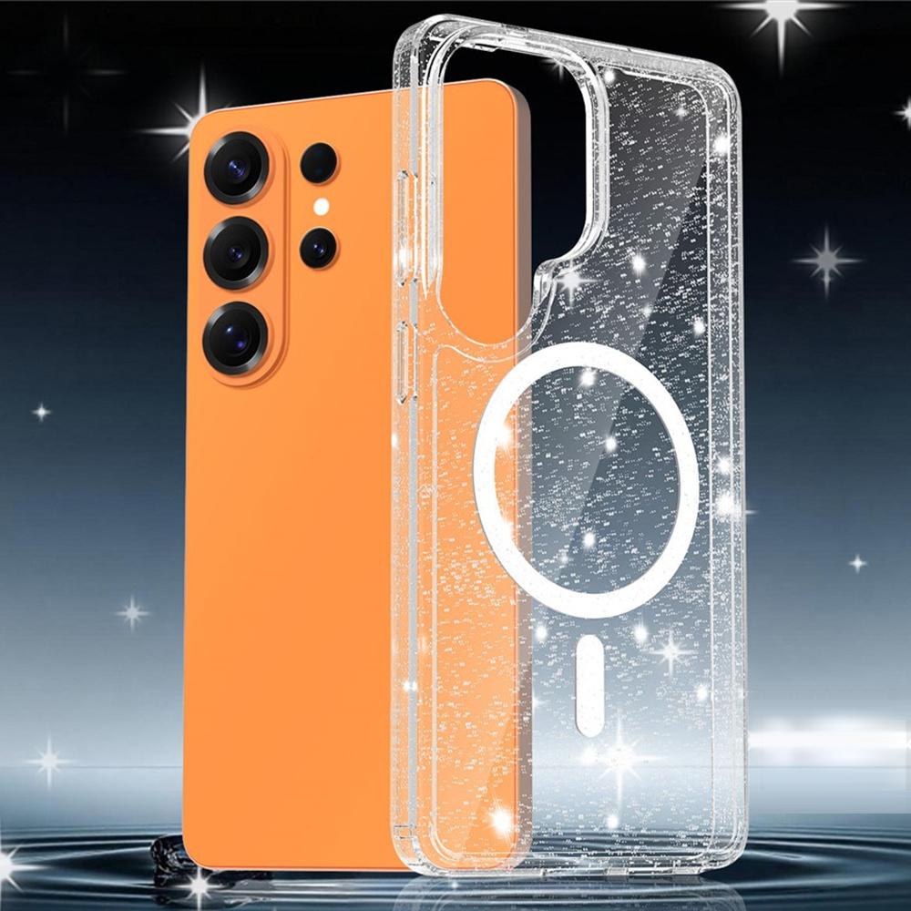 Case for Samsung Galaxy S26 Ultra, for MagSafe, Glitter, Transparent