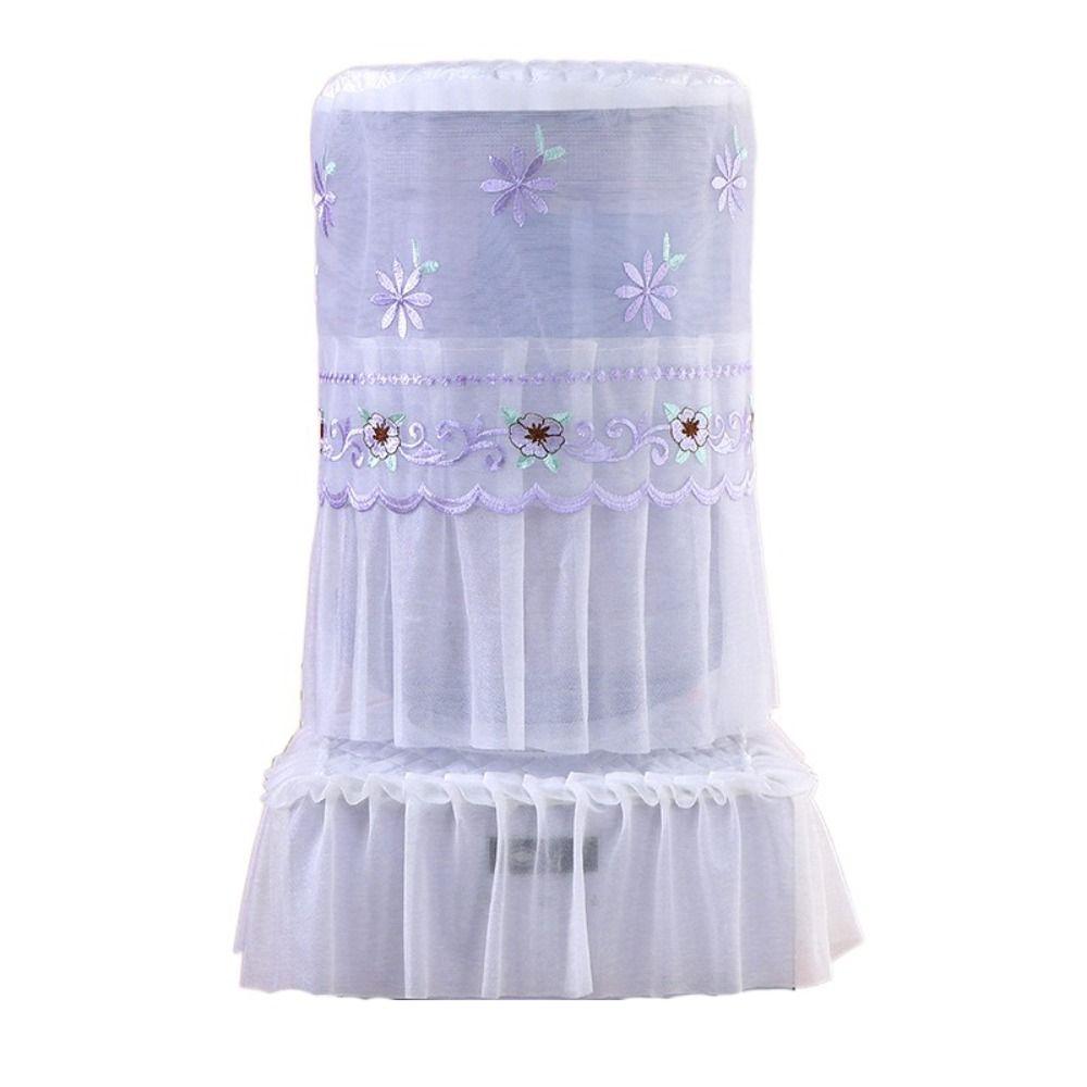 

2 шт./компл. Модный кружевной чехол для диспенсера воды в корейском стиле, рукав для ведра диспенсера воды для дома purple-style A