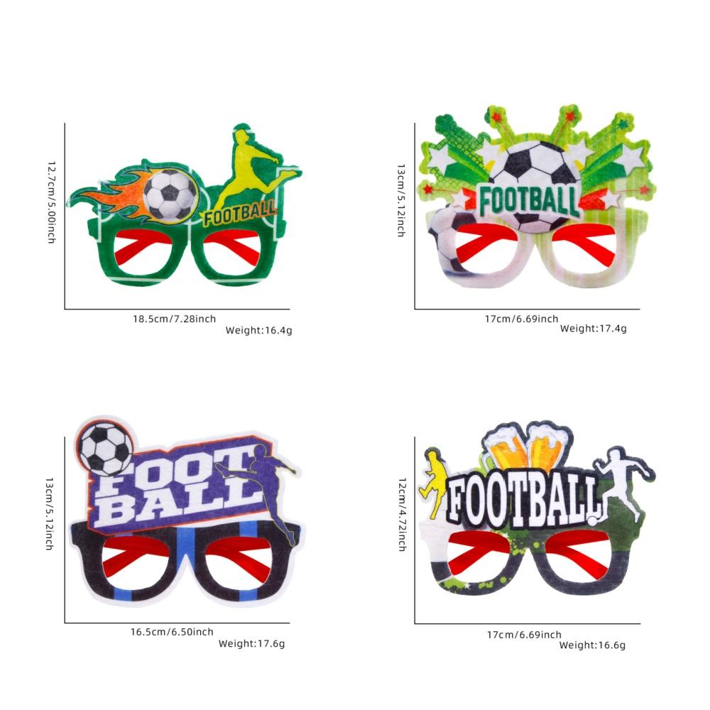 Football Decoration Photo Prop Glasses Football World Regional Match Theme Party Decoration Football Element Fan Supplies