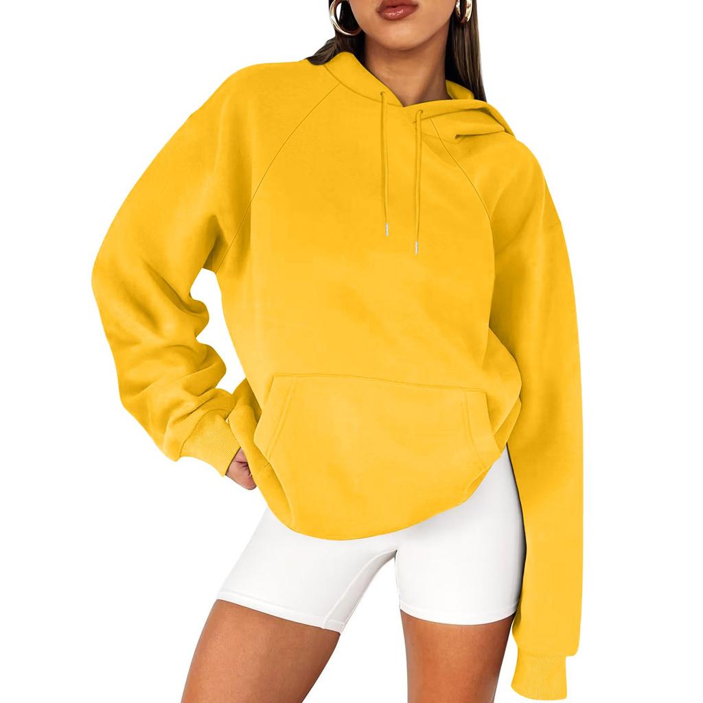 Dicker Kapuzenpullover mit langen Ärmeln für Damen für den Herbst