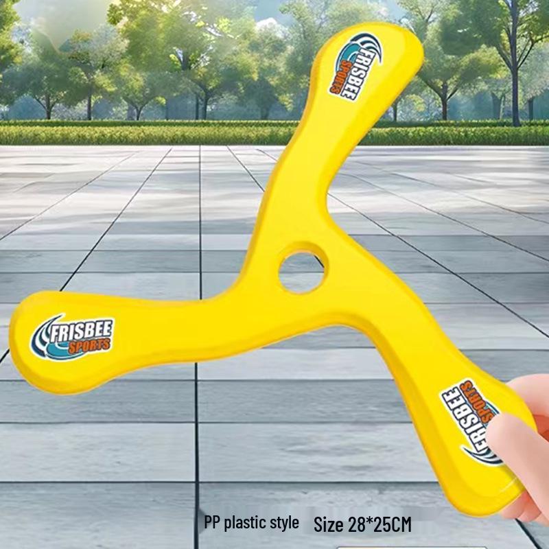 Children's Soft Boomerang Frisbee: Three-Leaf Outdoor Sports Toy for Boys and Parents