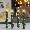 Christmas Collection Christmas Tree Flameless Tapers Candles 9.4 Battery LED Candles Glowing Branches Decor Remote Control