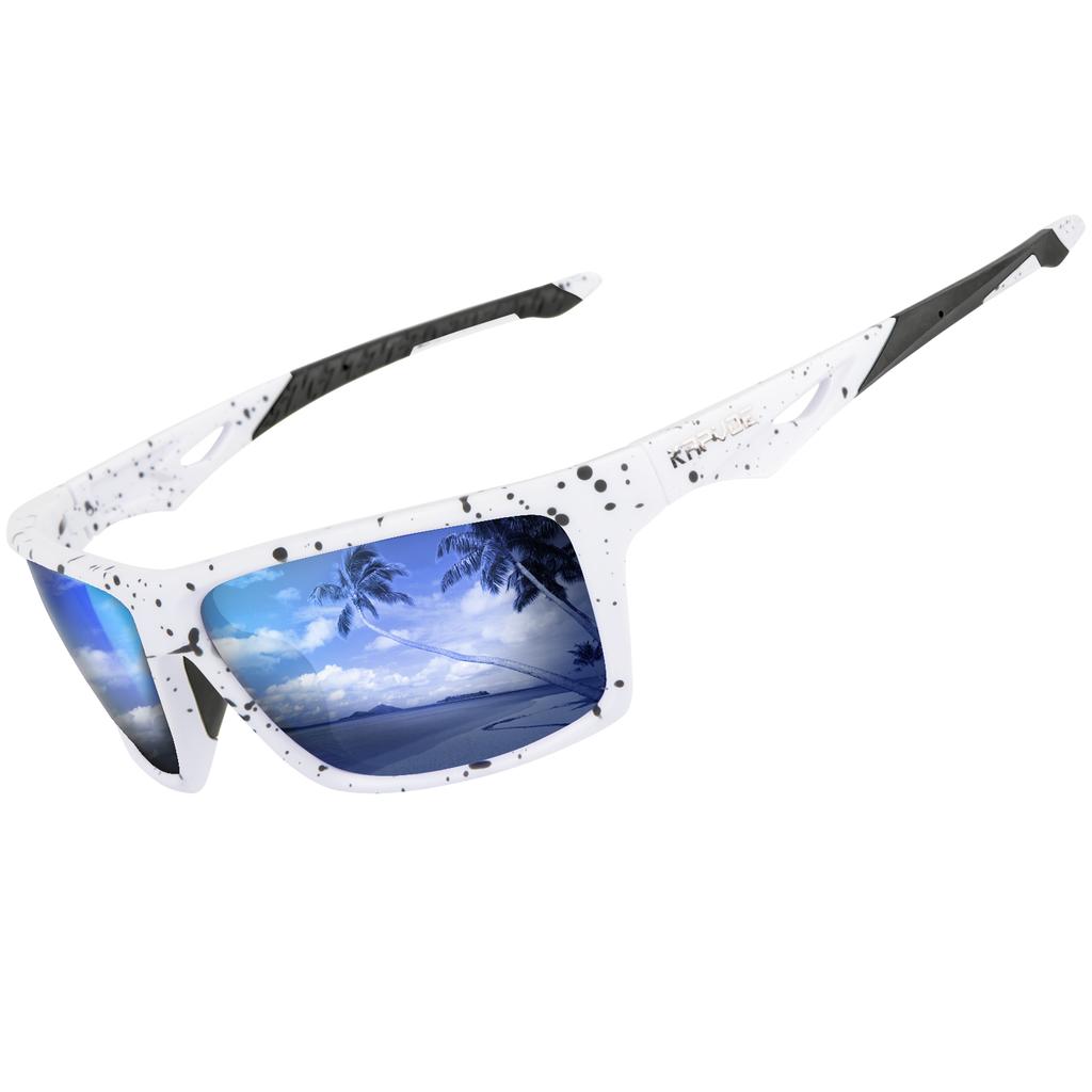 Lunettes de soleil polarisées Kapvoe Mode Sports d'extérieur Lunettes UV400 Lunettes de camping pêche Lunettes de randonnée course à pied pour hommes Cycl