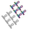 12PCS Multifunctional Finger Extension Fixing Clips  Nail File & Paper Document Clamping Fix