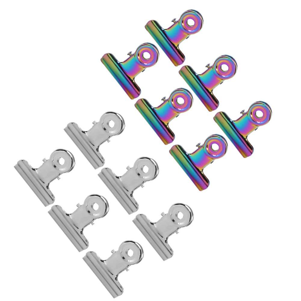 12PCS Multifunctional Finger Extension Fixing Clips  Nail File & Paper Document Clamping Fix