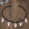 Resin Halloween Pumpkin Necklace Cartoon Halloween Jewelry Decoration Ghost Pendant Necklace  Party