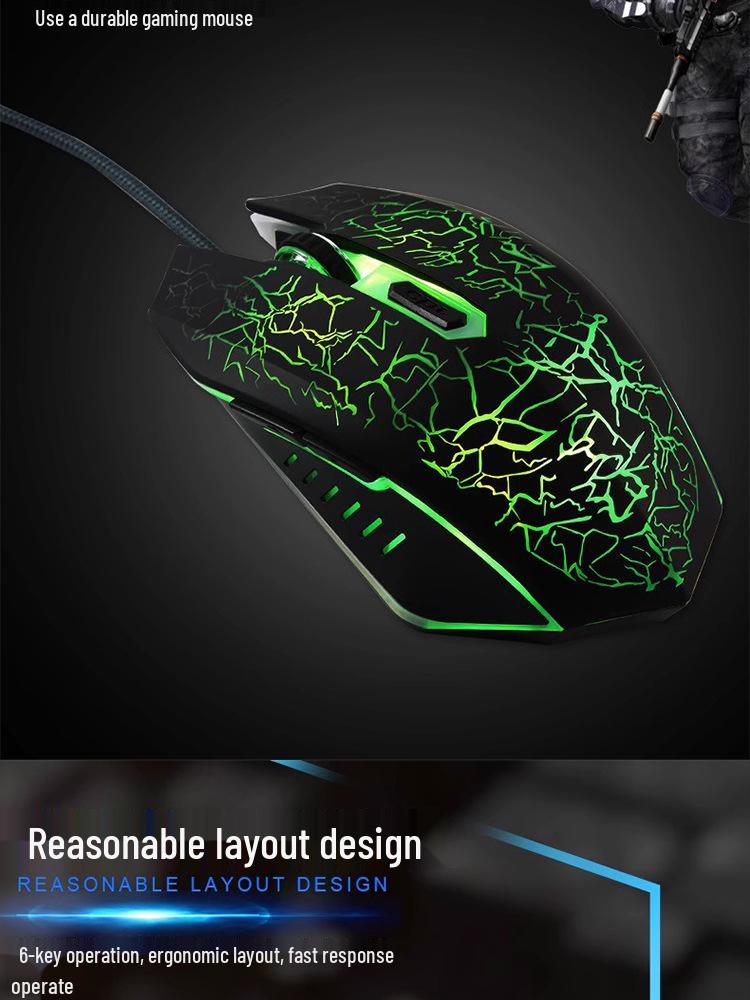 GX810 Wired Gaming Set: Mechanical Feel Keyboard, Mouse & Luminous Headset for Esports and Office.