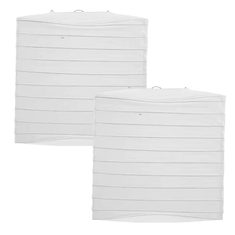 Hand-Painted Square Paper Lanterns Diy Foldable Hanging Decor Without Candles For Indoor/Outdoor Parties, Weddings, Home Garden