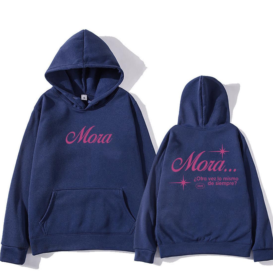 

Rapper Mora Lo Mismo De Siempre Lo Mismo De La Otra Vez 2025 Hoodie Men Women s vintage Fleece streetwear Long Sleeve pullovers 3XL