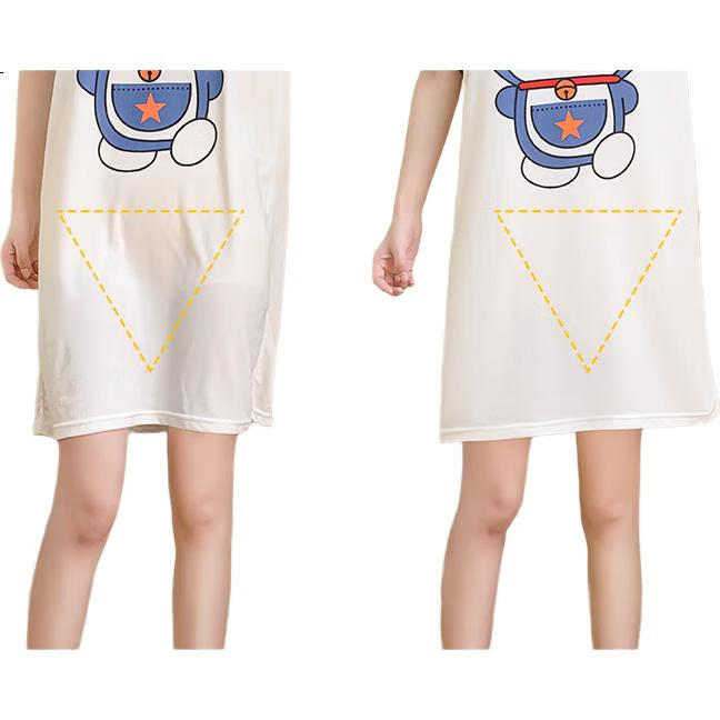LangSha Double-Layer Safety Shorts, Anti-Exposure Thin Ice Silk Seamless, Triangle Area Reinforced Crotch, Protective Shorts, Layered Underpants