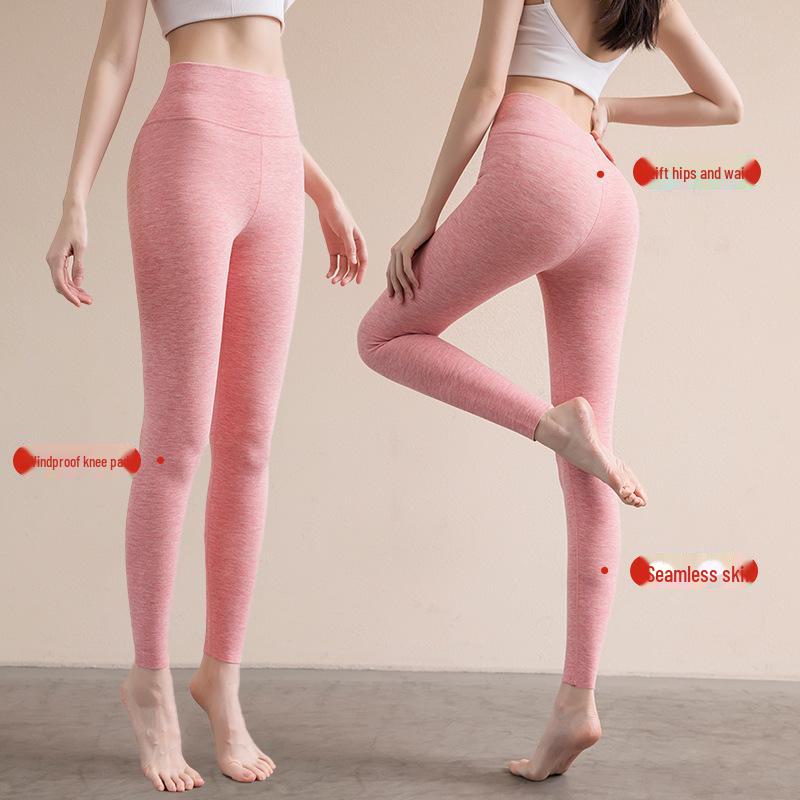 Women's High Waist Seamless Thermal Velvet Pants - Thick, Soft, Cotton Wool for Autumn Wear