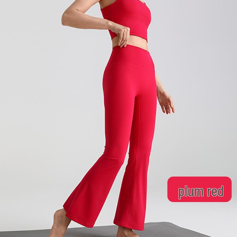 

Nude Feel High Waist Yoga Micro Flare Pants for Women – Slimming, Wide Leg, Perfect for Fitness, Dance & Sports S